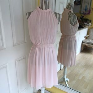 HM Light Pink Chiffon Dress